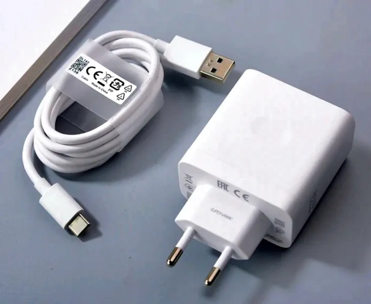 Ładowarka SUPERVOOC 80W mocna USB Oppo OnePlus Realme + Kabel 2m USB-C