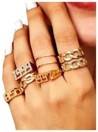 punkowy-retro-zloty-zestaw-pierscionkow-boho-gold