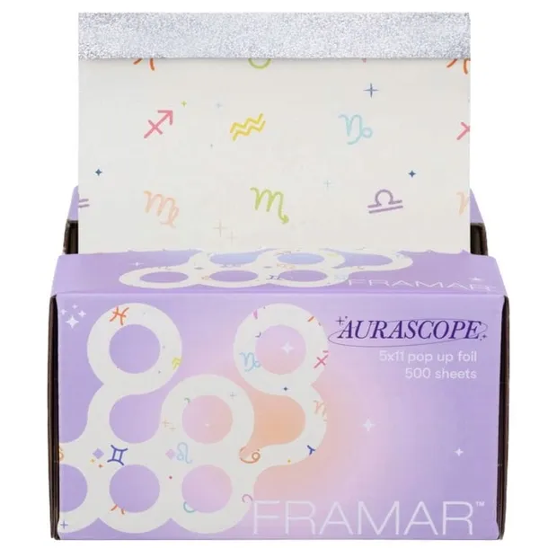 FRAMAR FOLIA ALUMINIOWA W PASKACH AURASCOPE 12,7X27,9 CM 500 SZT PU-500AURA