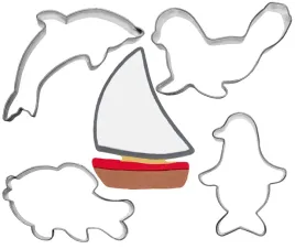 foremki-foka-delfin-pingwin-morskie-zwierzeta-5szt