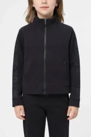 pinko-czarna-bluza-dziecieca-z-lamowkami-z-logo-i-zamkiem-152-i3c
