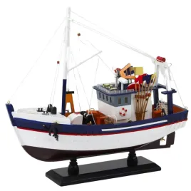 model-kolekcjonerski-dekoracyjny-statek-kuter-rybacki-wyposazony-37x34cm