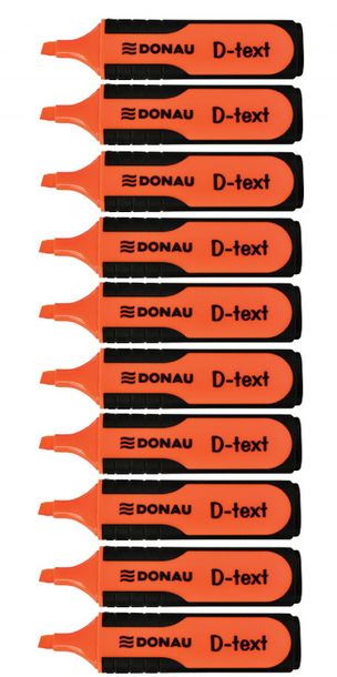 Zakreślacz Donau D-Text Pomarańczowy 10 Sztuk