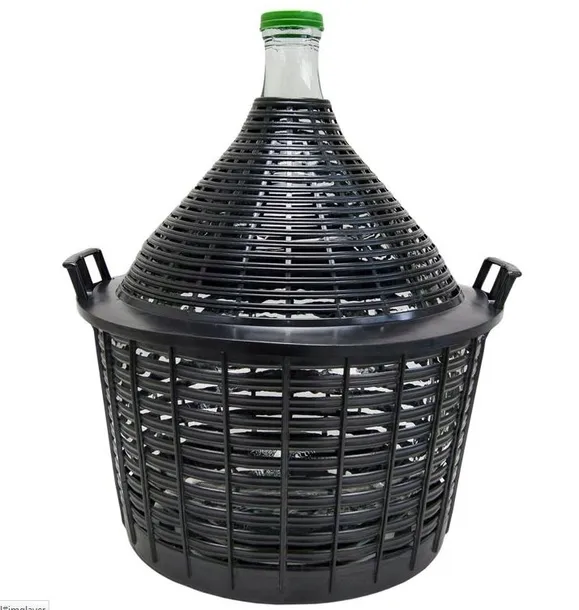 Balon butla do wina W KOSZU plastikowym 10L Gąsior