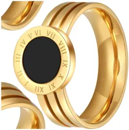 pierscionek-zloty-rzymski-stal-chirurgiczna-18k-pozlacany-prosty-obraczka