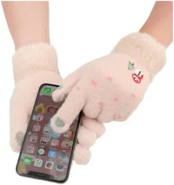 damskie-dotykowe-do-telefonu-cieple-rekawiczki-zimowe-haftowane-ocieplane