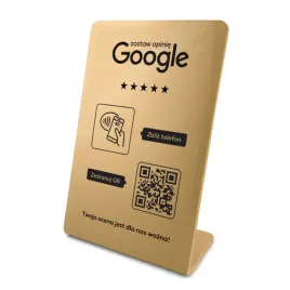 stojak-prezenter-giety-z-qr-i-nfc-do-opinii-w-google-zloty-wzor-2