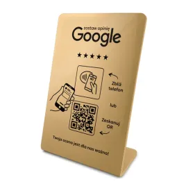 stojak-prezenter-giety-z-qr-i-nfc-do-opinii-w-google-zloty-wzor-1