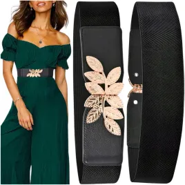 pasek-damski-elastyczny-czarny-zloty-guma-na-talie-szeroki-do-sukienki