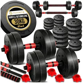 solidne-hantle-hantelki-30kg-2x15kg-ciezarki-do-cwiczen-regulowane-zestaw