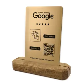 stojak-prezenter-z-qr-i-nfc-do-opinii-w-google-podklad-debowy-zloty