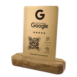 stojak-prezenter-z-qr-i-nfc-do-opinii-w-google-podklad-debowy-zloty