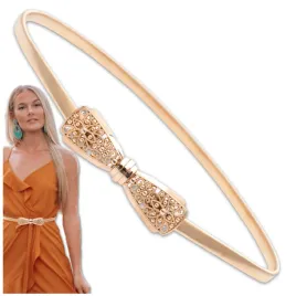 damski-pasek-do-sukienki-elastyczny-sprezyna-snake-pancerka-metalowy-gold