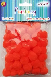 pompony-60szt-pomaranczowe-2cm-or-pom-407