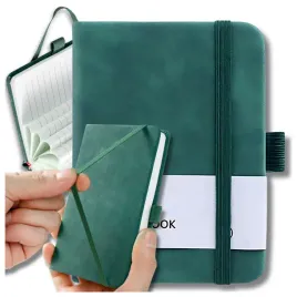 kieszonkowy-zielony-mini-notes-planer-notatnik-zeszyt-linie-a7-100-kartek