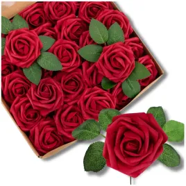 sztuczne-czerwone-roze-kwiaty-bukiet-roz-dekoracyjne-do-wazonu-slub-25szt
