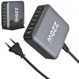 stacja-ladujaca-usb-usb-c-stacja-ladujaca-6-portow-220w-gan-pd-qc