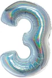 balon-foliowy-cyfra-3-holograficzna-srebrna