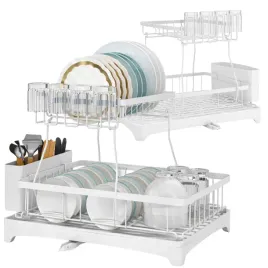 suszarka-44-cm-organizer-kuchenny-bialy-dwupoziomowy-ociekacz-do-naczyn