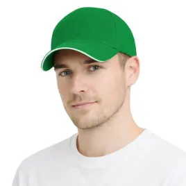 czapka-z-daszkiem-pieciopanelowa-bawelniana-unisex-zielona