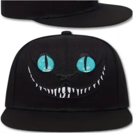 czapka-damska-meska-czarna-z-daszkiem-uniwersalna-snapback-z-kotem-fullcap