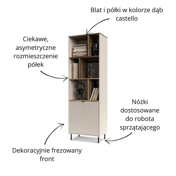 regal-pokojowy-wysoki-mebelbos-evo-195-cm-z-drzwiami-3-polki-kaszmir-dab-wykonczenie-mat