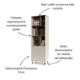 regal-pokojowy-wysoki-mebelbos-evo-195-cm-z-drzwiami-3-polki-kaszmir-dab-wykonczenie-mat