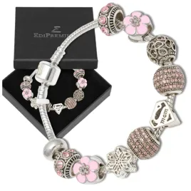 bransoletka-modulowa-charms-beads-srebrna-damska-komplet-zawieszki-rozowa