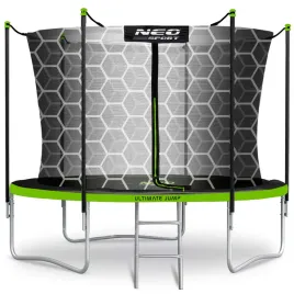 trampolina-ogrodowa-dla-dzieci-252cm-8ft-drabinka-siatka-wewnetrzna