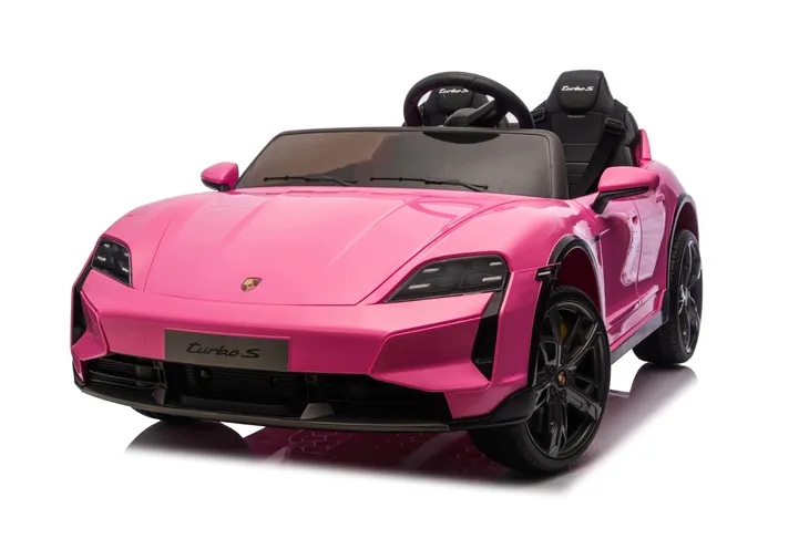 PORSCHE TAYCAN TURBO S 24V9ah Auto na akumulator dla dzieci Skóra Koła EVA