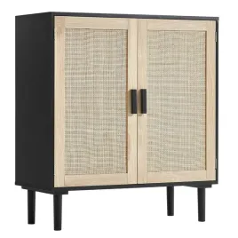 szafka-rattanowa-komoda-salon-salonowa-przedpokoj-80-cm-czarna-drewno