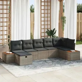 vidaxl-zestaw-sof-na-ogrod-z-poduszka-7-pcs-szary-polirattan