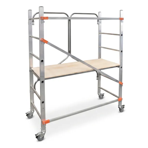Rusztowanie aluminiowe jezdne GIERRE FX001FL 2,91m składane hamulec 150kg