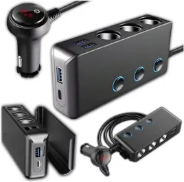 rozdzielacz-rozgaleznik-gniazda-zapalniczki-12-24v-3xusb-ubs-c-pd-ladowarka