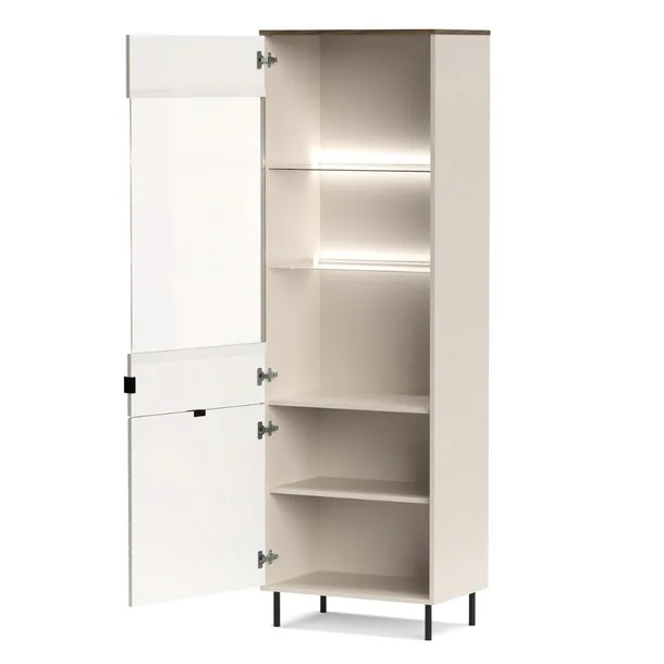 witryna-wysoka-stojaca-mebelbos-evo-195-cm-2-drzwi-kaszmir-wykonczenie-mat