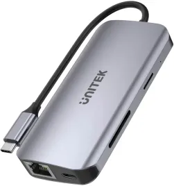 unitek-d1122a01-aktywny-hub-usb-c-5gbps-2x-hdmi-4k-czytnik-kart-rj-45