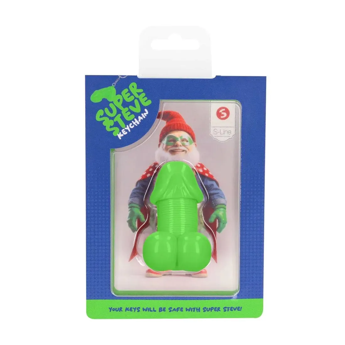 super-steve-keychain-green