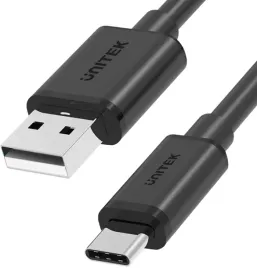 unitek-przewod-usb-a-usb-c-krotki-25cm-y-c480bk