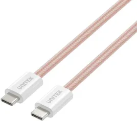 kabel-zwijany-magnetycznie-unitek-usb-c-pd-100w-rozowy-1m