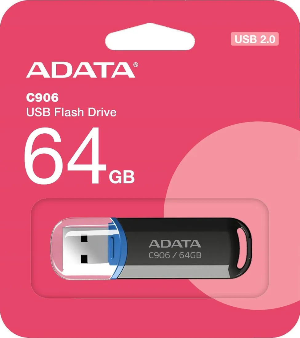 adata-pendrive-c906-64gb-usb2-0-czarne-stan-nowy
