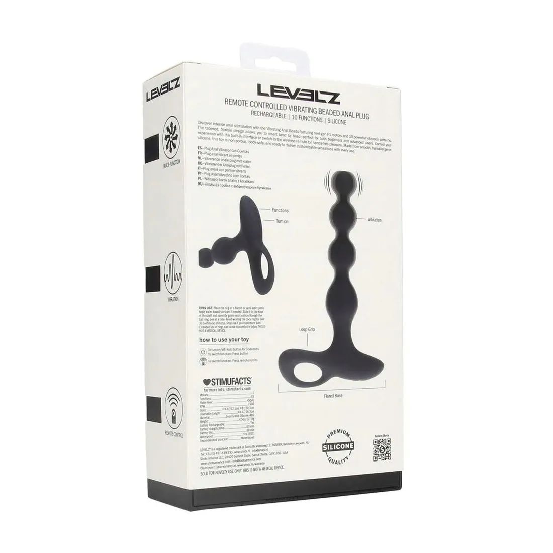remote-control-beaded-vibrating-silicone-anal-plug-black