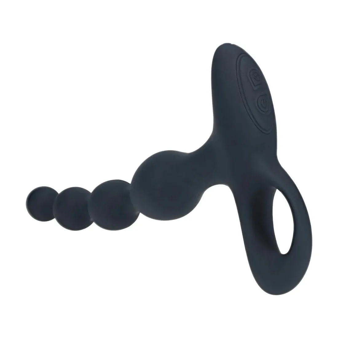 remote-control-beaded-vibrating-silicone-anal-plug-black