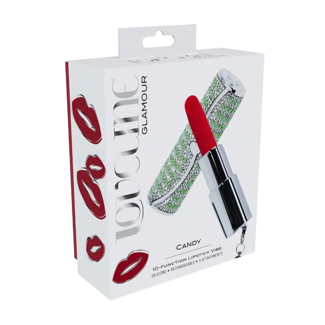 candy-lipstick-vibrator-with-4-attachments-green