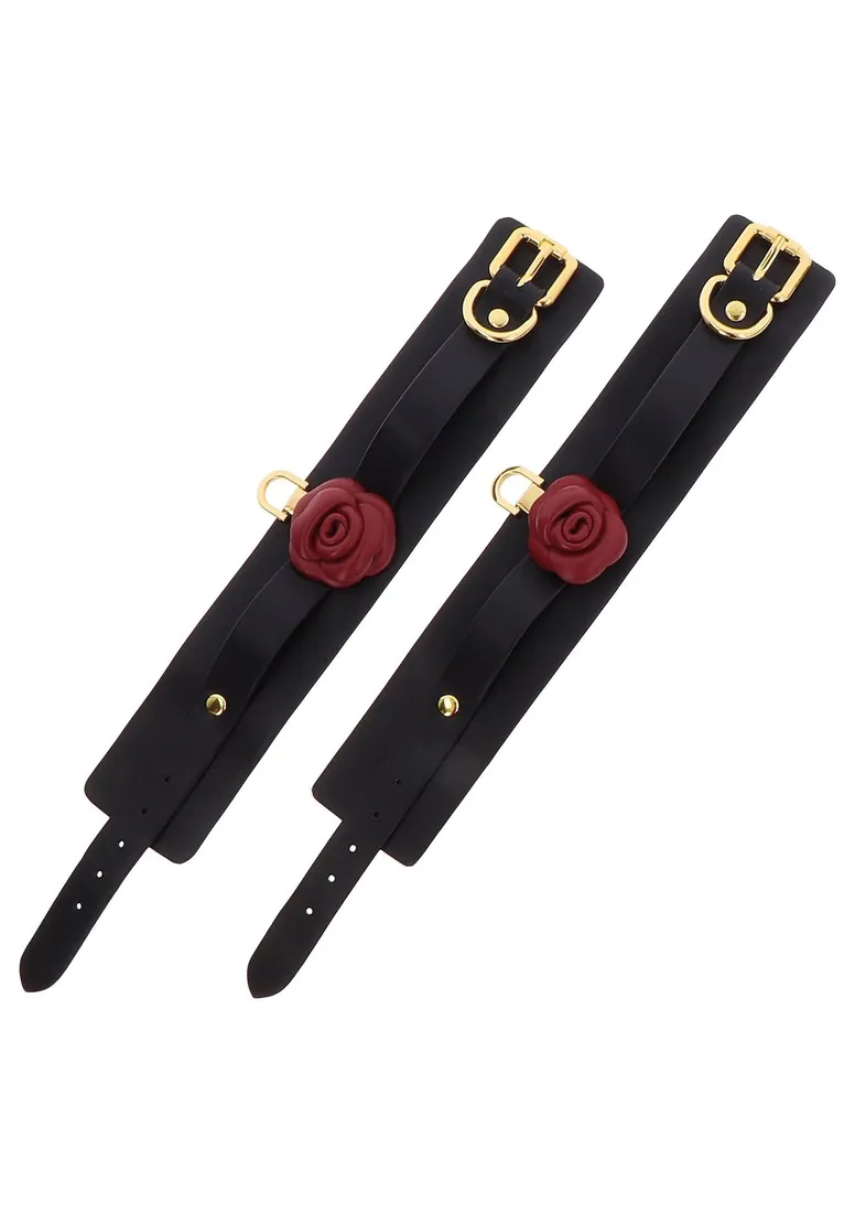 wild-roses-ankle-cuffs-black-waga-z-opakowaniem-0-15-kg