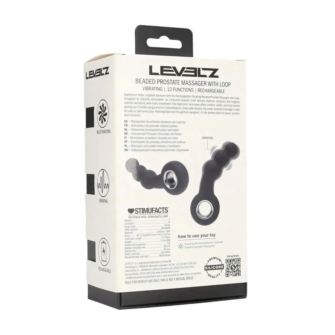 vibrating-beaded-silicone-prostate-massager-with-loop-black