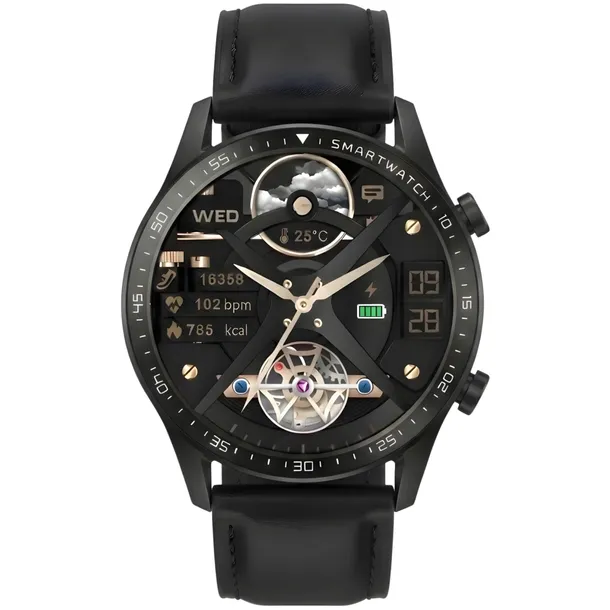smartwatch-gravity-czarny-2-paski-gt10-2-ksztalt-koperty-okragla