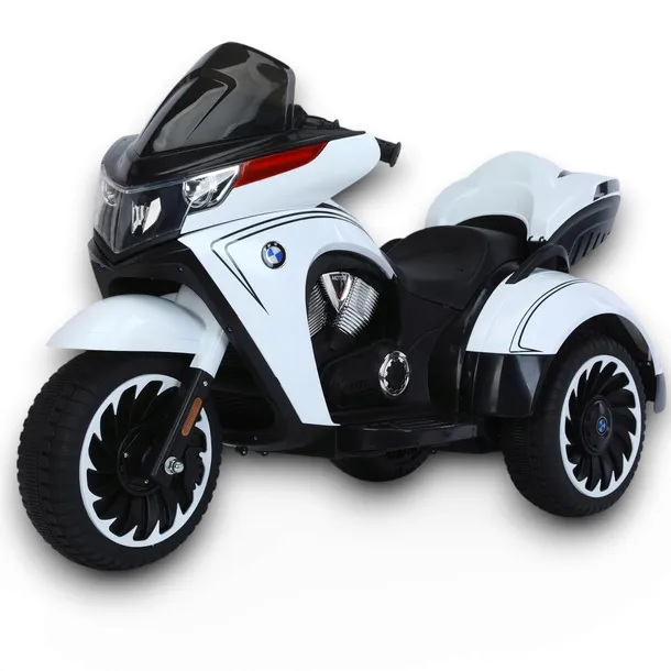 Wielki Motor Trójkołowy na akumulator 12V 7AH miękkie koła EVA Skóra Lakier