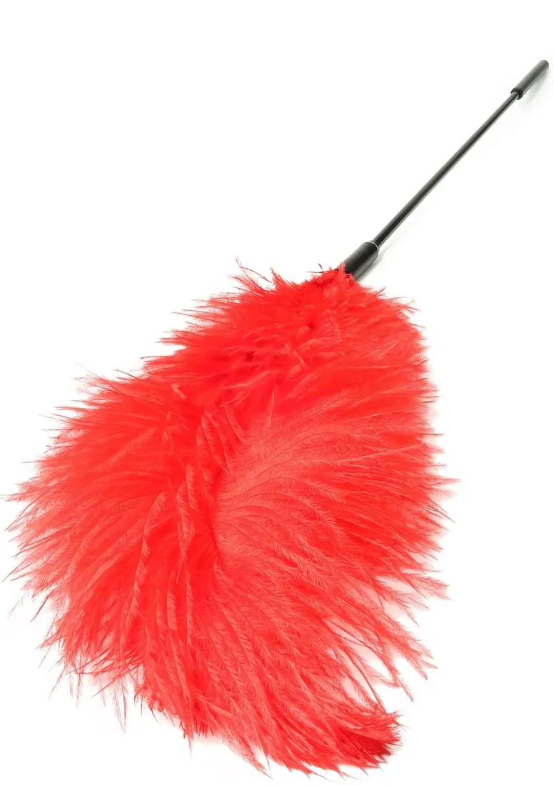 double-feather-tickler-red