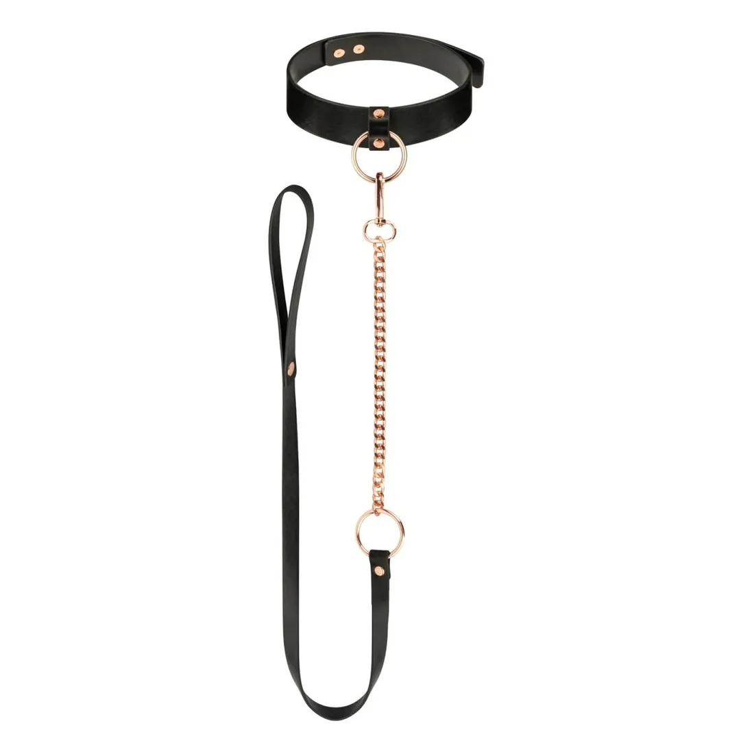 rosy-gold-collar-with-leash-black