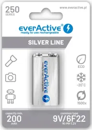 akumulatorek-6f22-ni-mh-everactive-9v-250mah-silver-line-1-szt
